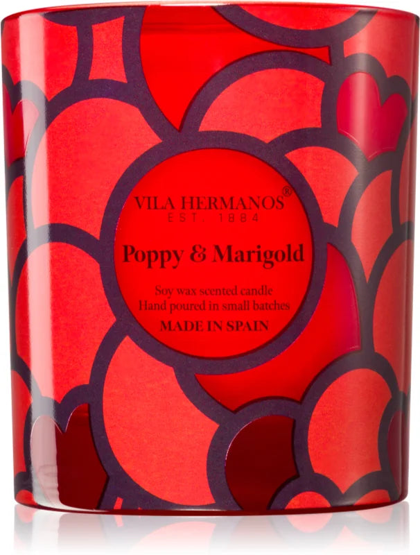 Vila Hermanos 70ths Year Poppy & Marigold scented candle