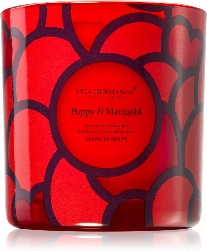 Vila Hermanos 70ths Year Poppy & Marigold scented candle