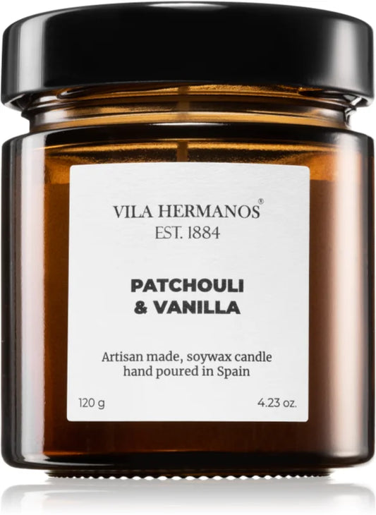 Vila Hermanos Apothecary Patchouli & Vanilla scented candle 120 g