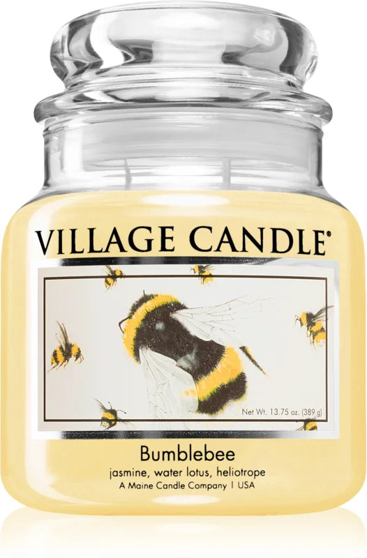 Village Candle Bumblebee scented candle (Glass Lid) 389g