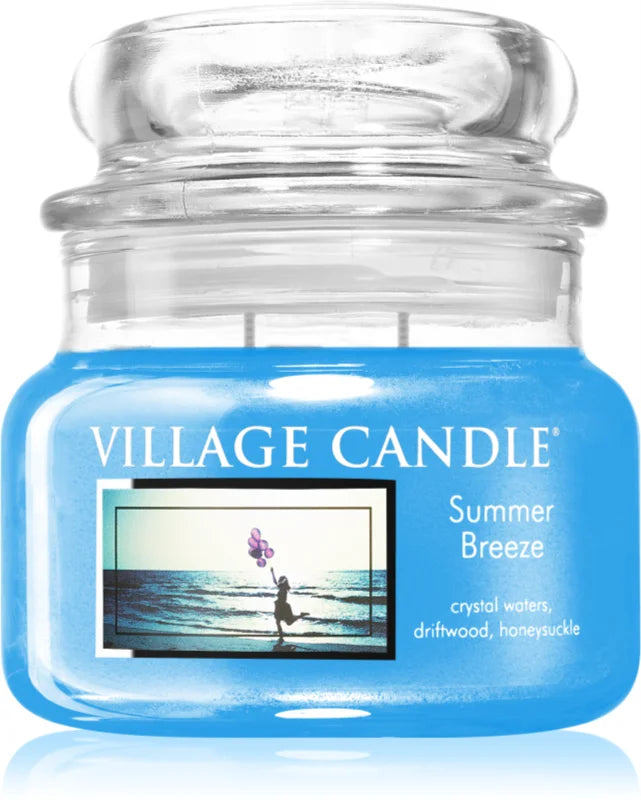 Village Candle Summer Breeze scented candle (Glass Lid)