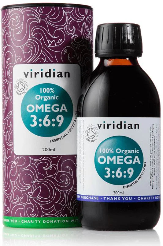 Viridian Nutrition 100% Organic Omega 3:6:9 Oil 200ml