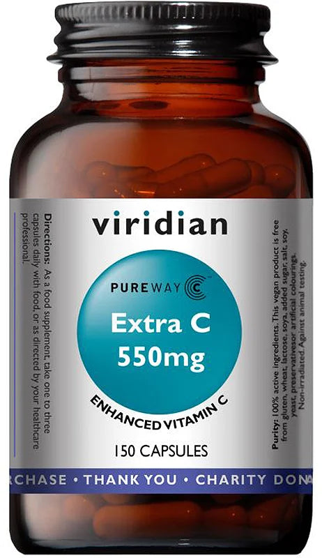 Viridian Nutrition Extra C 550 mg - 150 capsules