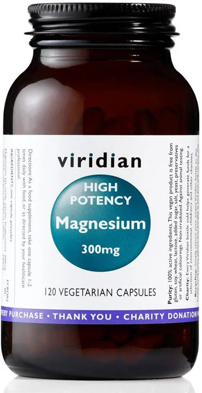 Viridian Nutrition High Potency Magnesium 300 mg 120 capsules