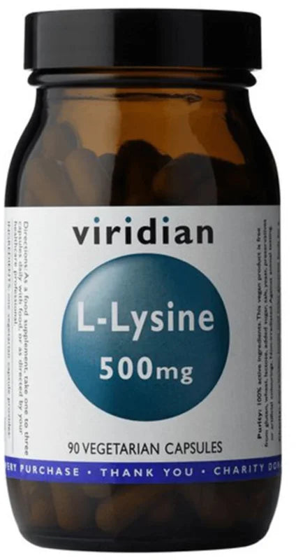 Viridian Nutrition L-Lysine 500 mg 90 capsules