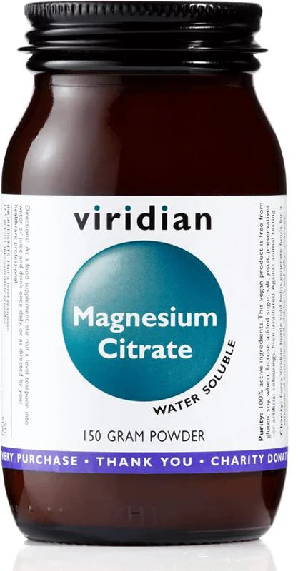 Viridian Nutrition Magnesium Citrate Powder 150g