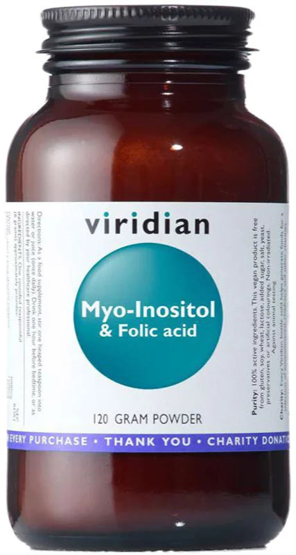 Viridian Nutrition Myo-Inositol & Folic Acid 120 g powder