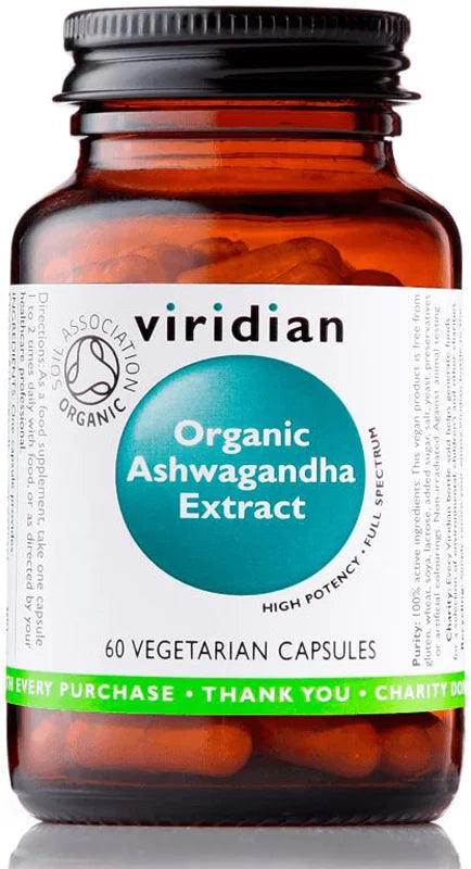 Viridian Nutrition Organic Ashwagandha Extract 60 capsules