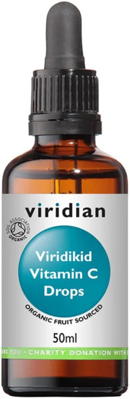 Viridian Nutrition ViridiKid Organic Vitamin C Drops for kids 50 ml