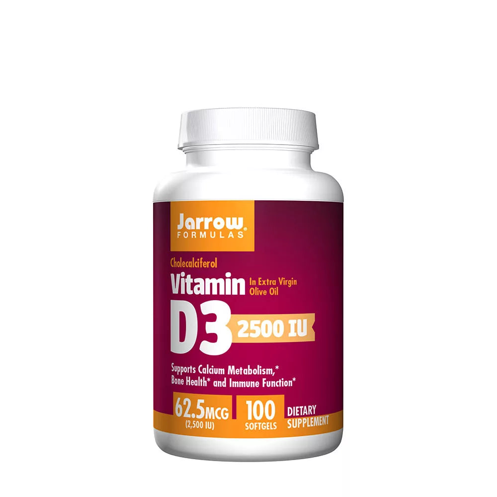 JARROW FORMULAS VITAMIN D3 2500 IU (100 SOFTGELS)