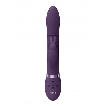 Vive Sora Up & Down Stimulating Rings Vibrating G-Spot Rabbit Purple