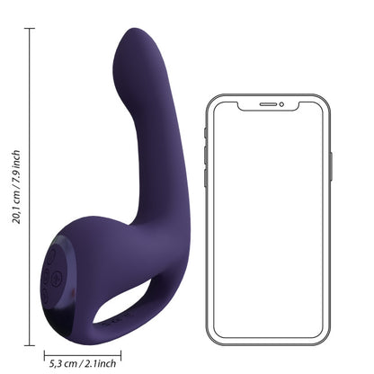 VIVE Riko Triple Motor Thumper with Advanced Finger Motion & Pulse Wave Stimulator Purple