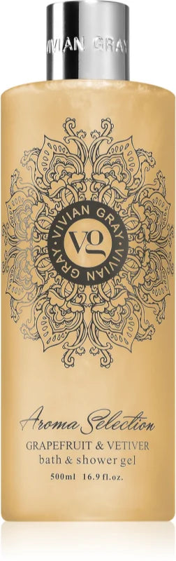 Vivian Gray Aroma Selection Grapefruit & Vetiver shower and bath gel 500 ml