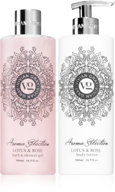 Vivian Gray Aroma Selection Lotus & Rose gift set