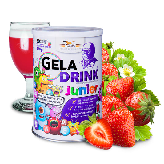 Geladrink Junior Collagen strawberry drink 480g