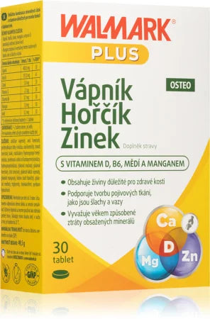 Walmark Calcium Magnesium Zinc Osteo 30 tablets