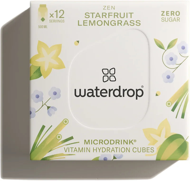 Waterdrop Microdrink Vitamins Hydration Cubes Zen Starfruit Lemongrass ...
