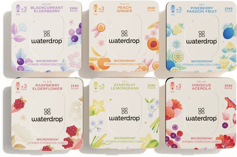 Waterdrop Microdrink Vitamins Hydration Cubes tasting set 6 flavors ...