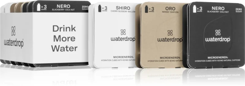 Waterdrop Microenergy Hydration Cubes tasting set 18 servings