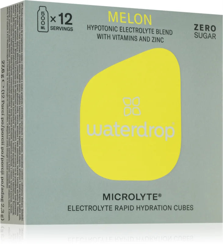 Waterdrop Microlyte Electrolyte Rapid Hydration Cubes Melon 12 servings