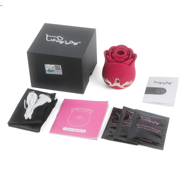 Tracy's Dog La Rosa Clitoral Sucking Vibrator Red