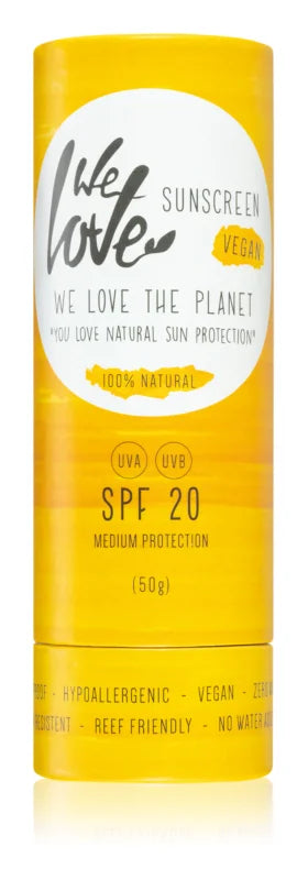 We Love The Planet You Love Natural Sun Protection sunscreen stick SPF 20 - 50g