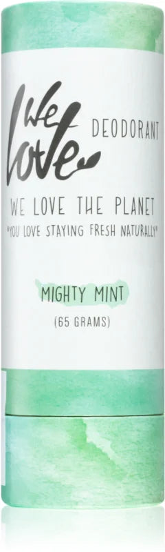 We Love The Planet You Love Staying Fresh Naturally Mighty Mint solid natural deodorant 65 ml