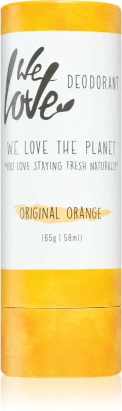 We Love The Planet You Love Staying Fresh Naturally Original Orange solid natural deodorant 65g