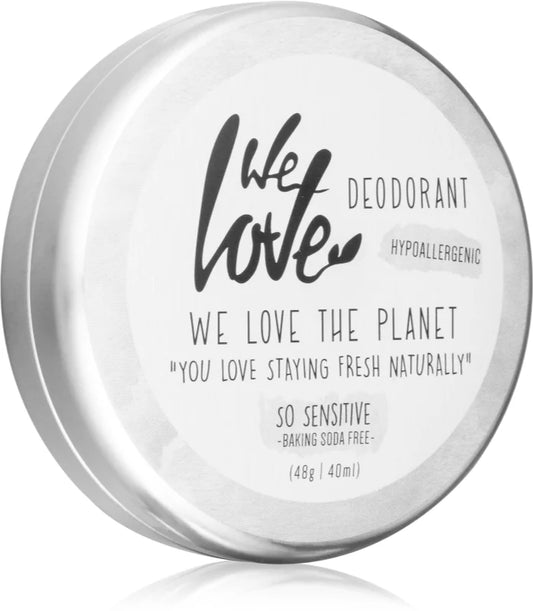We Love The Planet You Love Staying Fresh Naturally So Sensitive organic cream deodorant for sensitive skin 48g