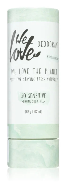 We Love The Planet You Love Staying Fresh Naturally So Sensitive solid natural deodorant 65g