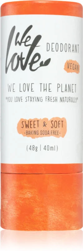We Love The Planet You Love Staying Fresh Naturally Sweet & Soft solid natural deodorant 48g