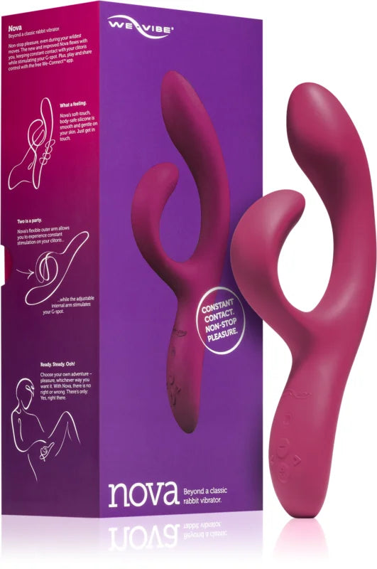 WE-VIBE Nova 2 vibrator with clitoris stimulator Pink 21.5 cm