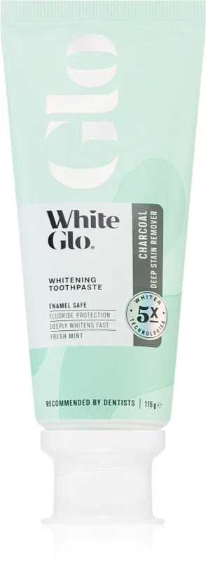 White Glo Glo Charcoal whitening toothpaste with activated carbon 115g