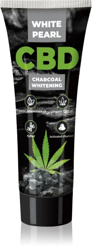 White Pearl CBD Charcoal Whitening Toothpaste 75 ml