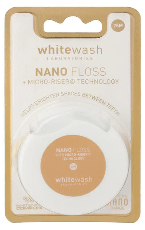 Whitewash Nano dental floss with whitening effect 25m