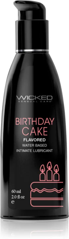 Wicked Birthday Cake Flavored Water Based Lubricant 120 ml