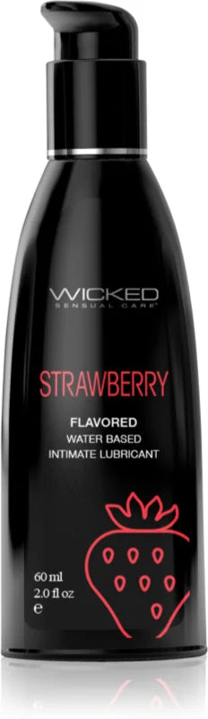 Wicked Strawberry Flavored Water Based Lubricant 120 ml