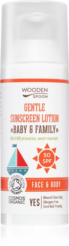 Wooden Spoon Baby & Family protective sunscreen lotion for the whole family SPF 50