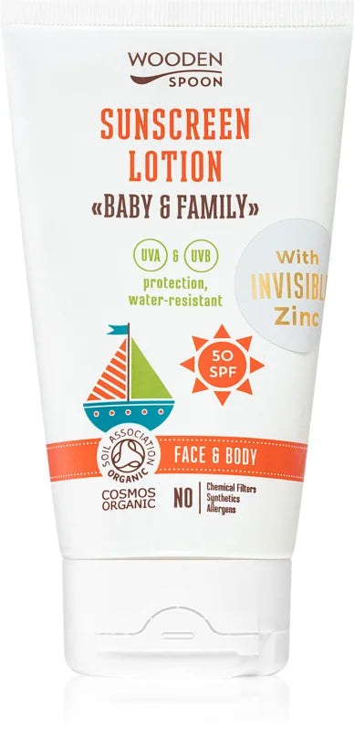 Wooden Spoon Baby & Family protective sunscreen lotion for the whole family SPF 50