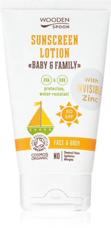 Wooden Spoon Baby & Family protective sunscreen lotion SPF 30 - 150 ml ...