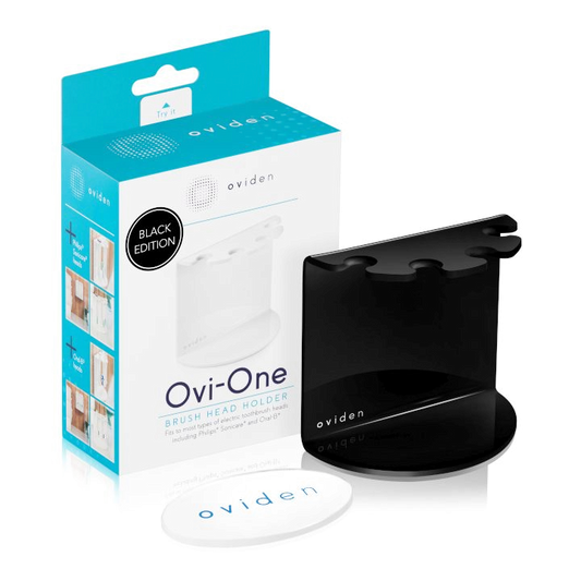 OVIDEN Ovi-One holder for 4 toothbrush heads, black