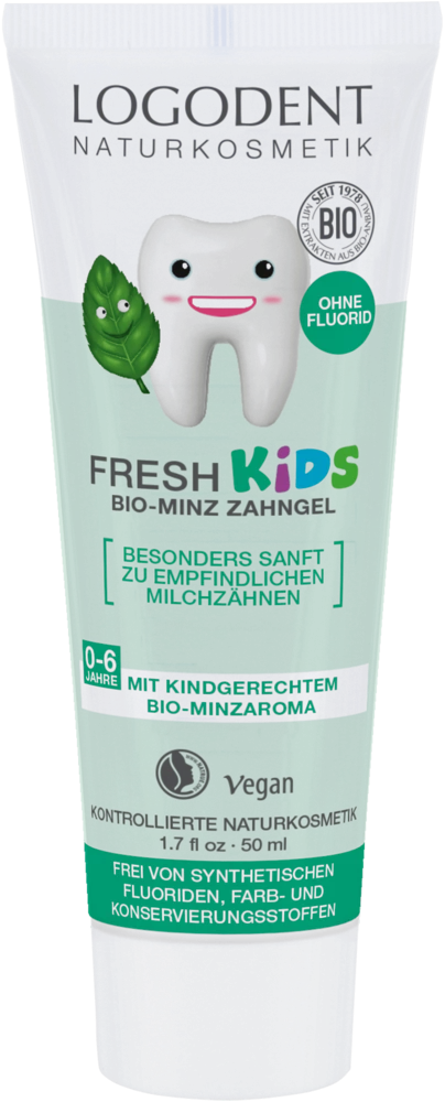 LOGODENT Fresh Kids dental gel BIO, mint, 50 ml