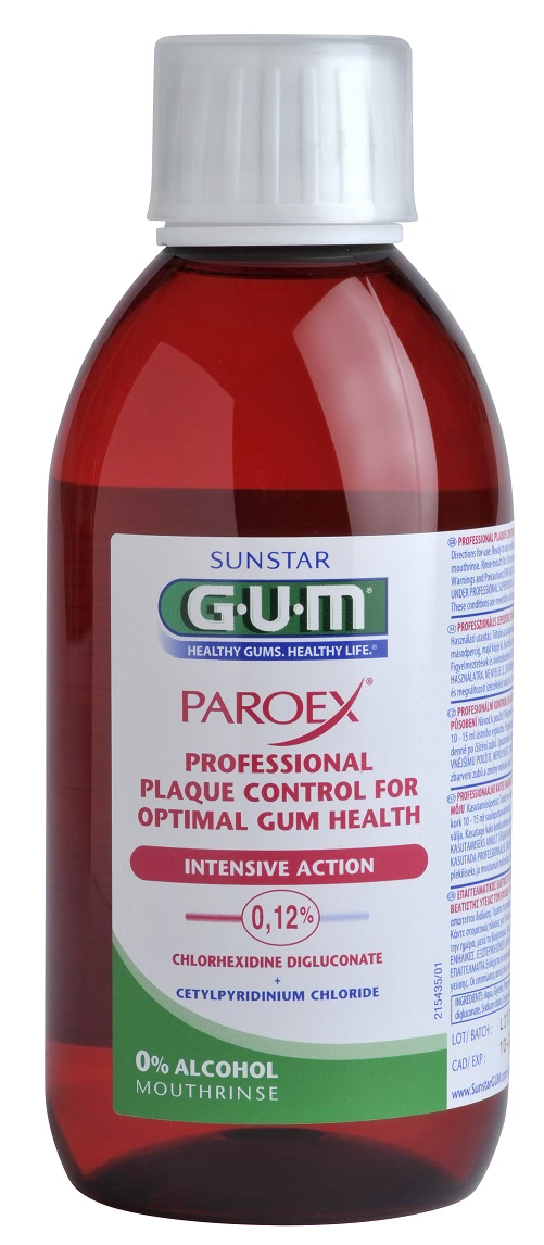 GUM PAROEX mouthwash (CHX 0.12% + CPC 0.05%), 300 ml