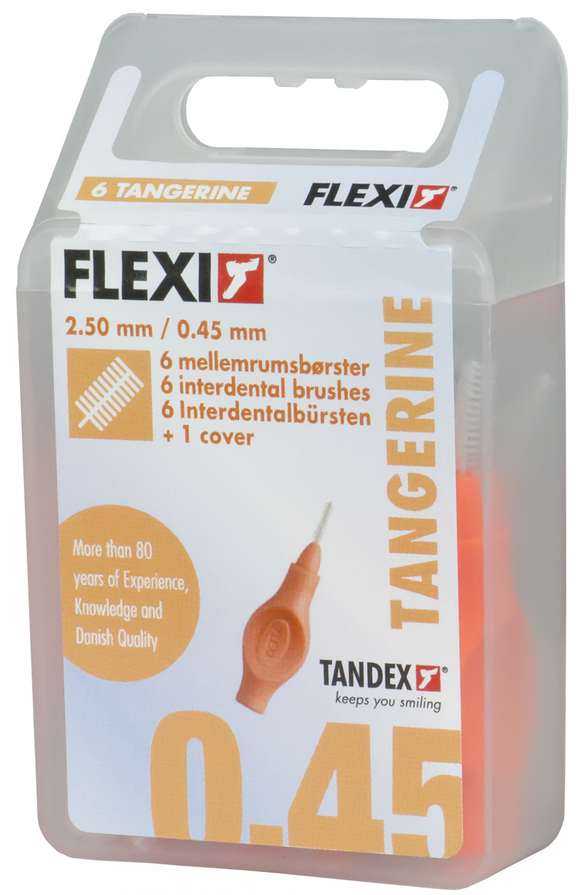 Tandex Flexi interdental brushes orange 0.45 mm, 6 pcs