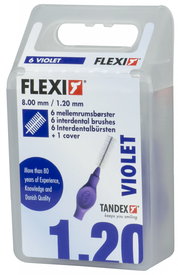 Tandex Flexi interdental brushes purple 1.2 mm, 6 pcs