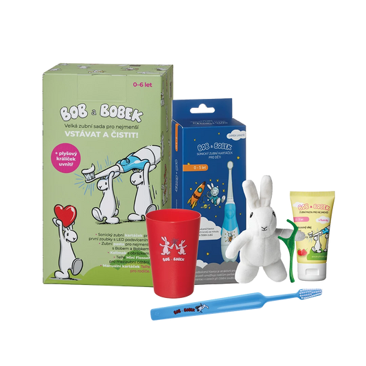 Bob and Bobek Large dental set for kids - Blue
