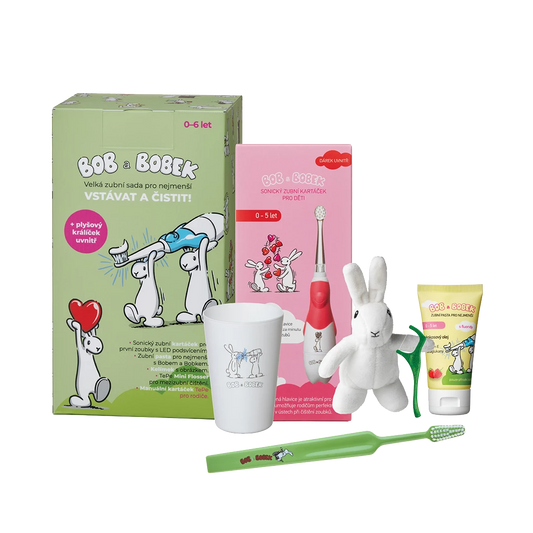Bob and Bobek Large dental set for kids - Red