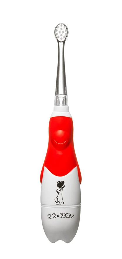 Bob and Bobek kid's sonic toothbrush 0-5 years Red