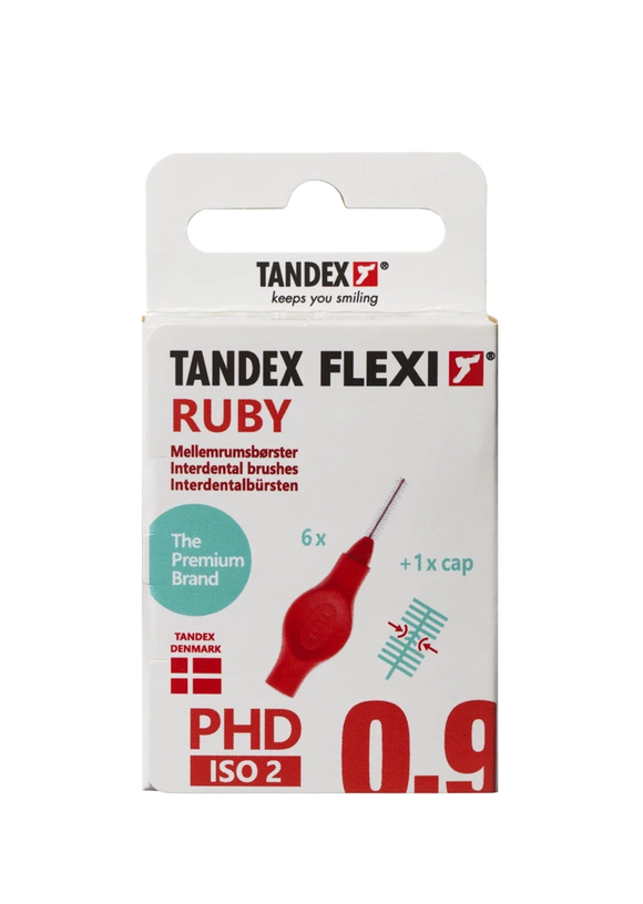 Tandex Flexi interdental brushes red 0.90 mm, 6 pcs