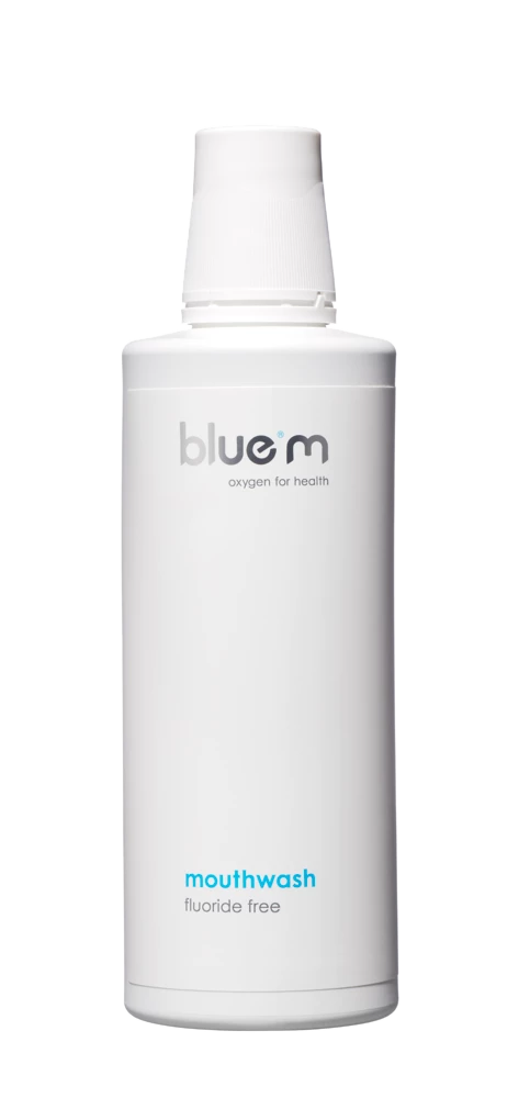 BlueM Mouthwash Fluoride Free with active oxygen, 500 ml